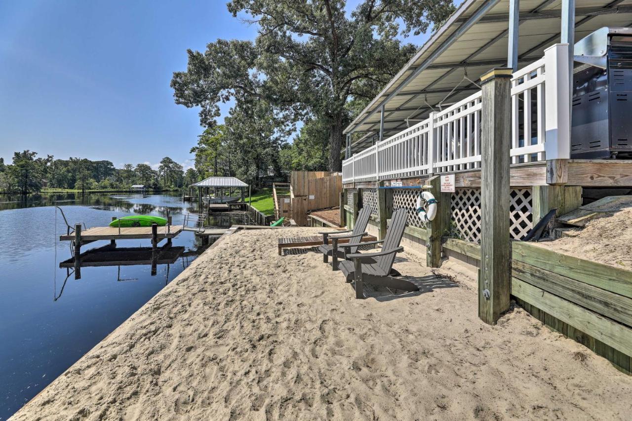 The Grey Goose Waterfront Home With Beach New Bern Exterior photo